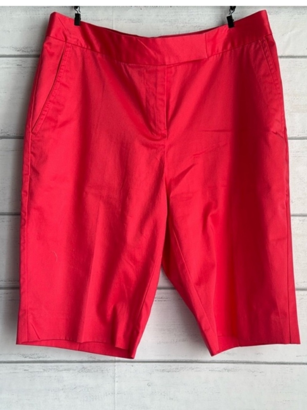 Jones New York Pink Cotton Bermuda Shorts